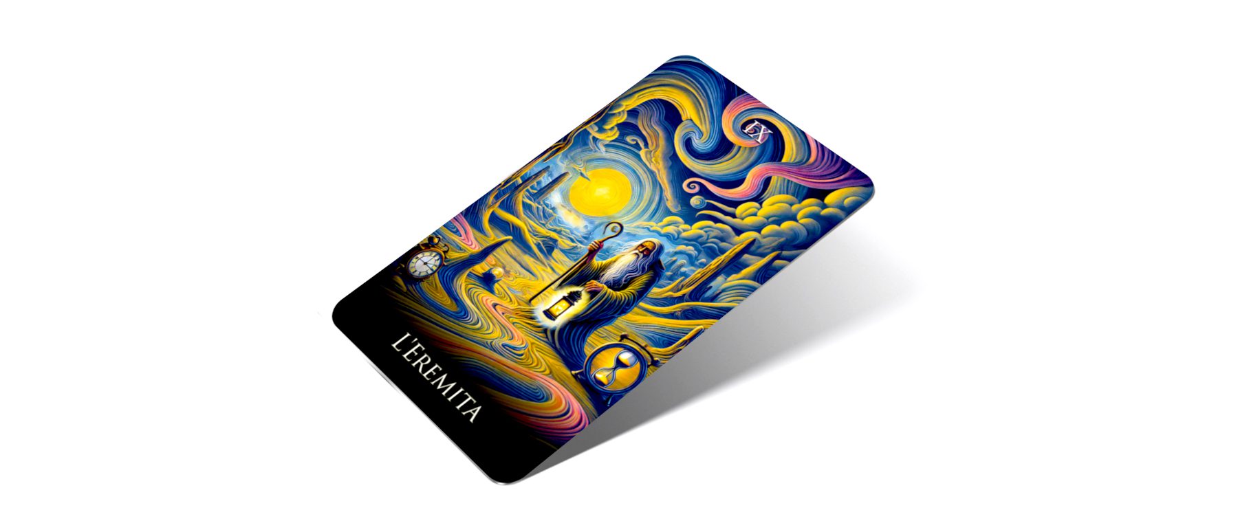 carte Eremita, Arcana Luminis di Majoir Arcana , Tarocchi del Surrealismo
